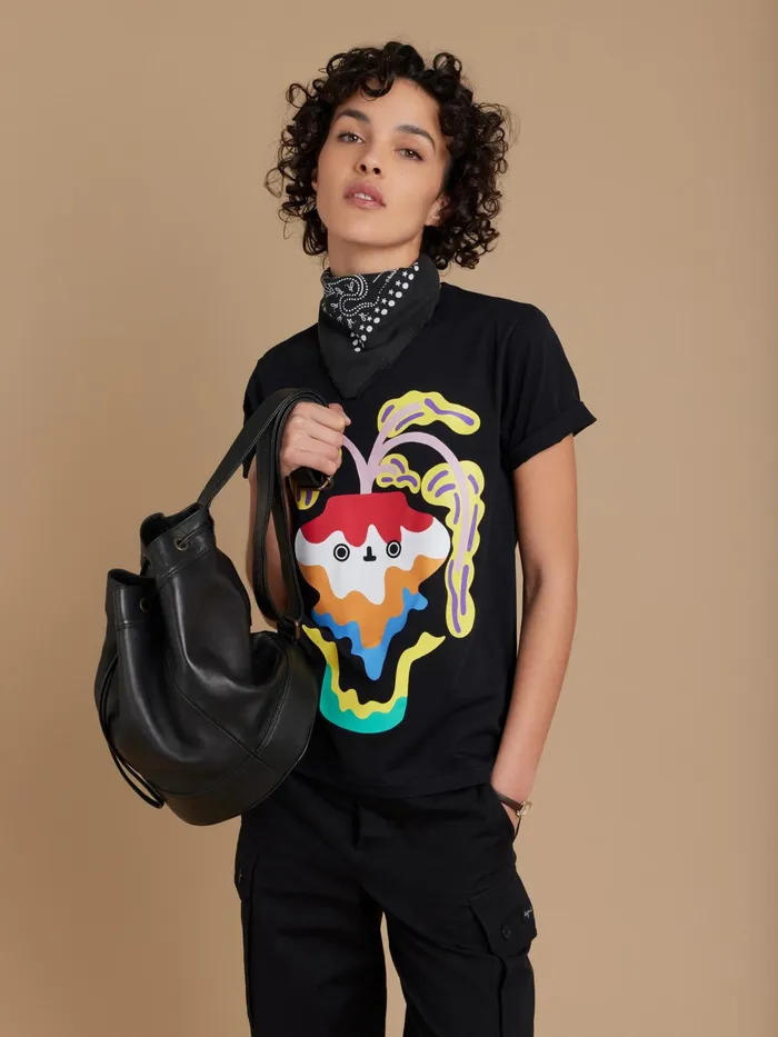 WomenMen Agns B Artist039s Collection Black Le Mixte Tshirt Artist Zoie Lam