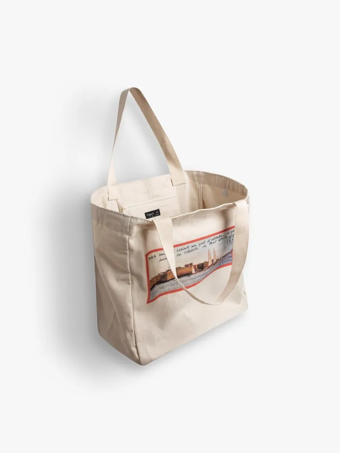 WomenMen Agns B Bags Ecru Cotton Tara Photo Tara Tote Bag
