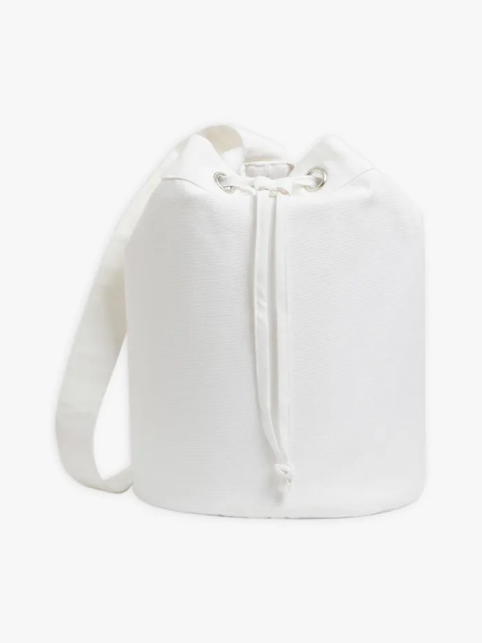WomenMen Agns B Bags White Cotton Stphane Drawstring Bag