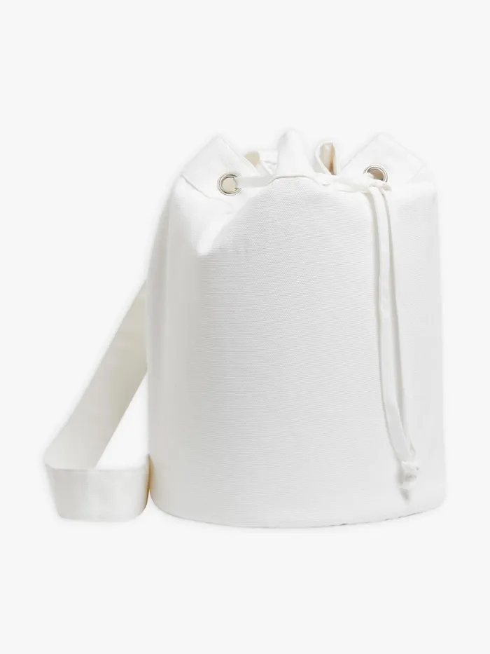 WomenMen Agns B Bags White Cotton Stphane Drawstring Bag