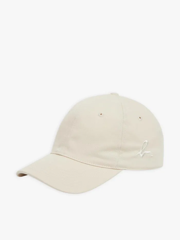 WomenMen Agns B Caps and Hats Beige Cap With 034b034 Embroidery