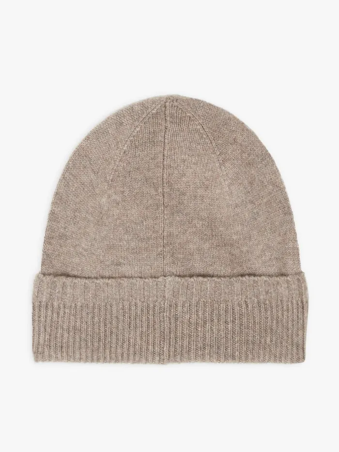 WomenMen Agns B Caps and Hats Beige Nelio Unisex Cashmere Beanie