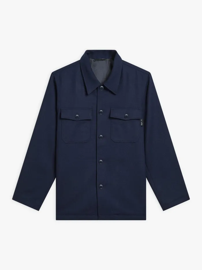 WomenMen Agns B Jackets and Coats Midnight Blue Flannel Nao Overshirt