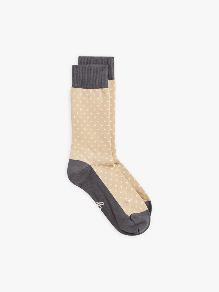 WomenMen Agns B Lingerie and Socks Grey Cotton Lary Spots Socks