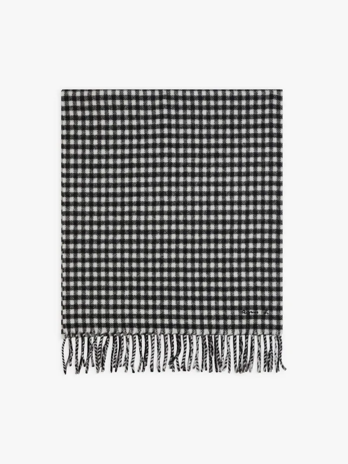 WomenMen Agns B Scarves Black Wool Saliou Scarf