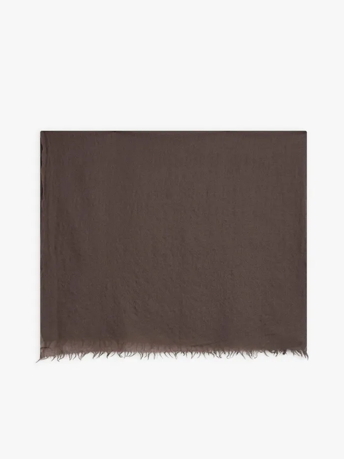 WomenMen Agns B Scarves Brown Wool Eden Scarf
