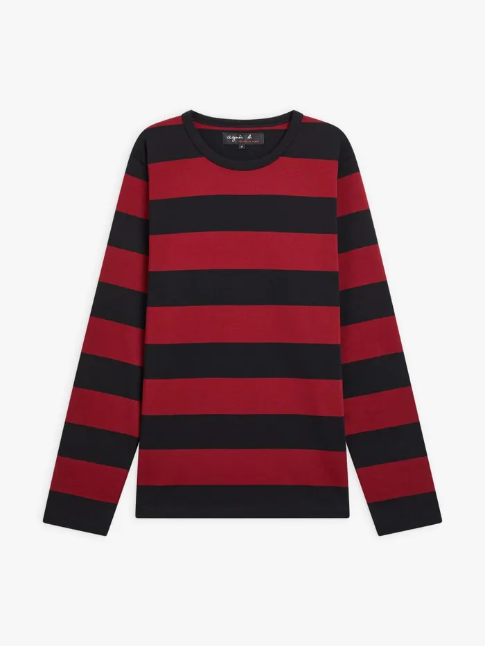 WomenMen Agns B Tshirts and Tank Tops Red And Black Wide Striped Coulos Tshirt WomenMen Agns B Tshirts and Tank Tops Red And Black Wide Striped Coulos Tshirt