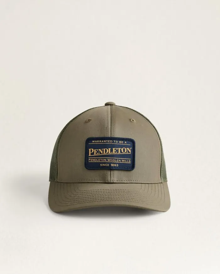 WomenMen CLASSIC PATCH TRUCKER HAT Black Pendleton Hats