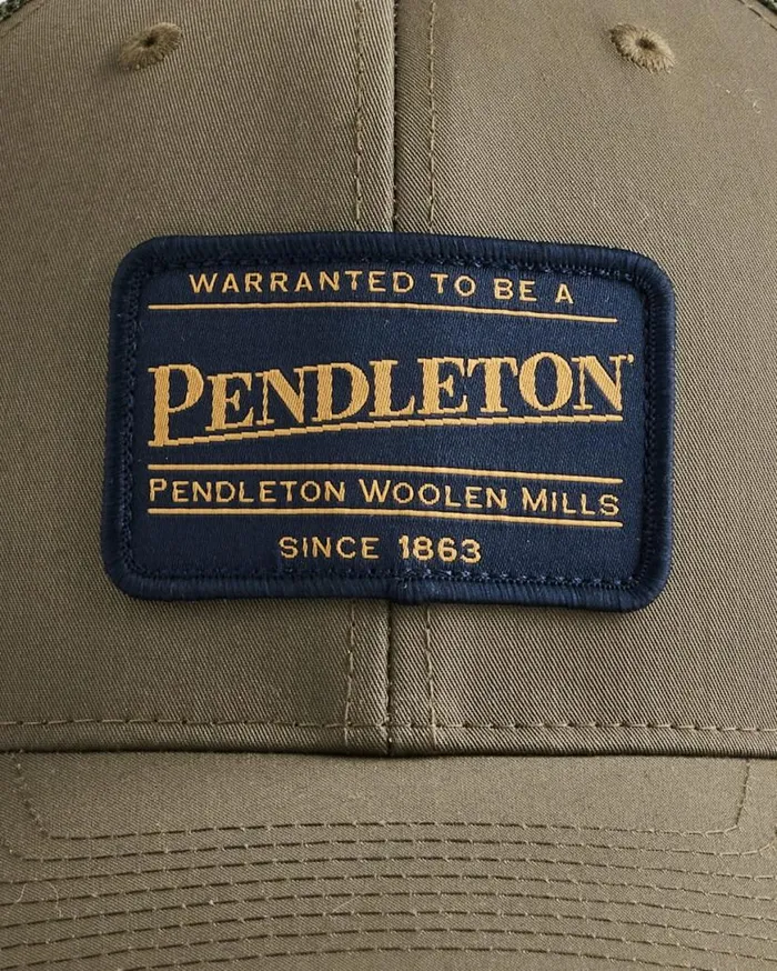 WomenMen CLASSIC PATCH TRUCKER HAT Black Pendleton Hats