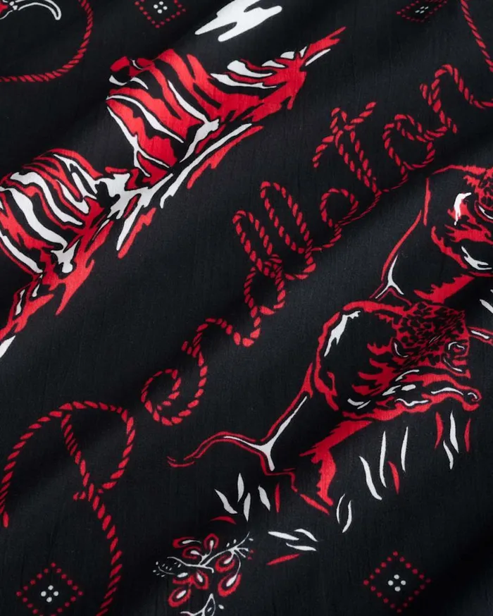 WomenMen COWBOY SCENE BANDANA Black Pendleton Scarves and Wraps