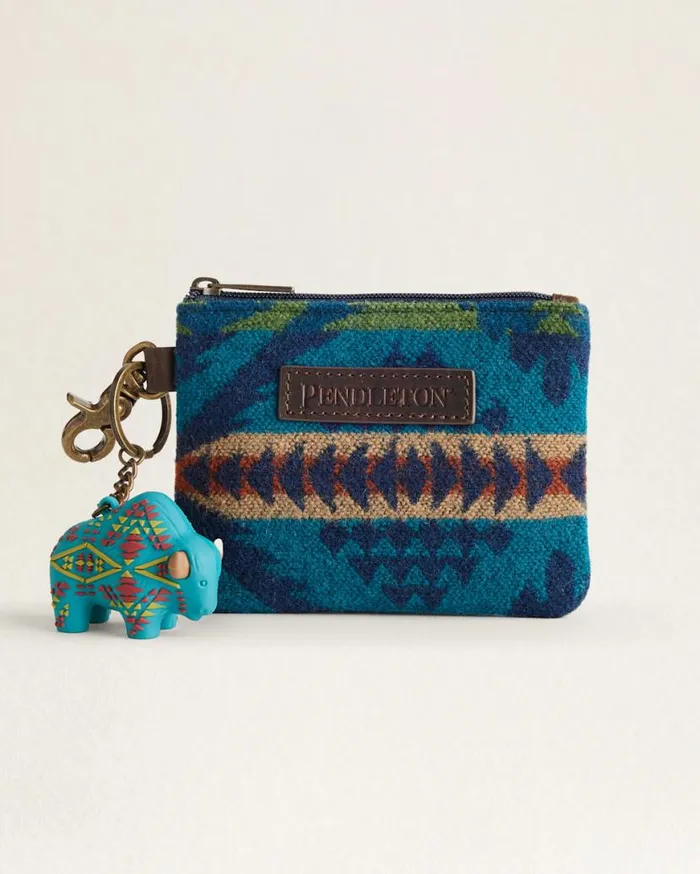 WomenMen DIAMOND DESERT ID POUCH Blue Multi Pendleton Wallets and Handbags