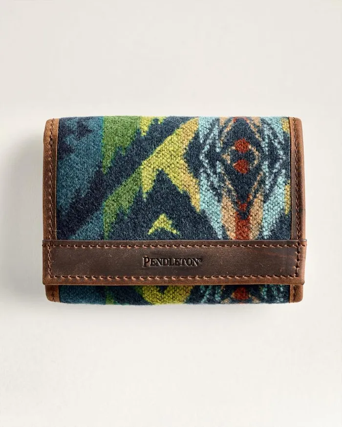 WomenMen DIAMOND DESERT TRIFOLD WALLET Blue Multi Pendleton Wallets and Handbags WomenMen DIAMOND DESERT TRIFOLD WALLET Blue Multi Pendleton Wallets and Handbags