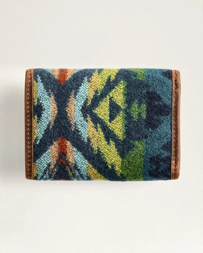 WomenMen DIAMOND DESERT TRIFOLD WALLET Blue Multi Pendleton Wallets and Handbags