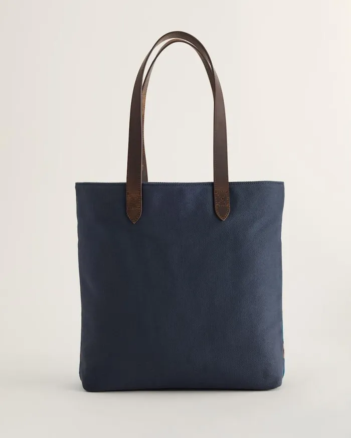 WomenMen DIAMOND DESERT WOOLLEATHER MARKET TOTE Blue Multi Pendleton Totes
