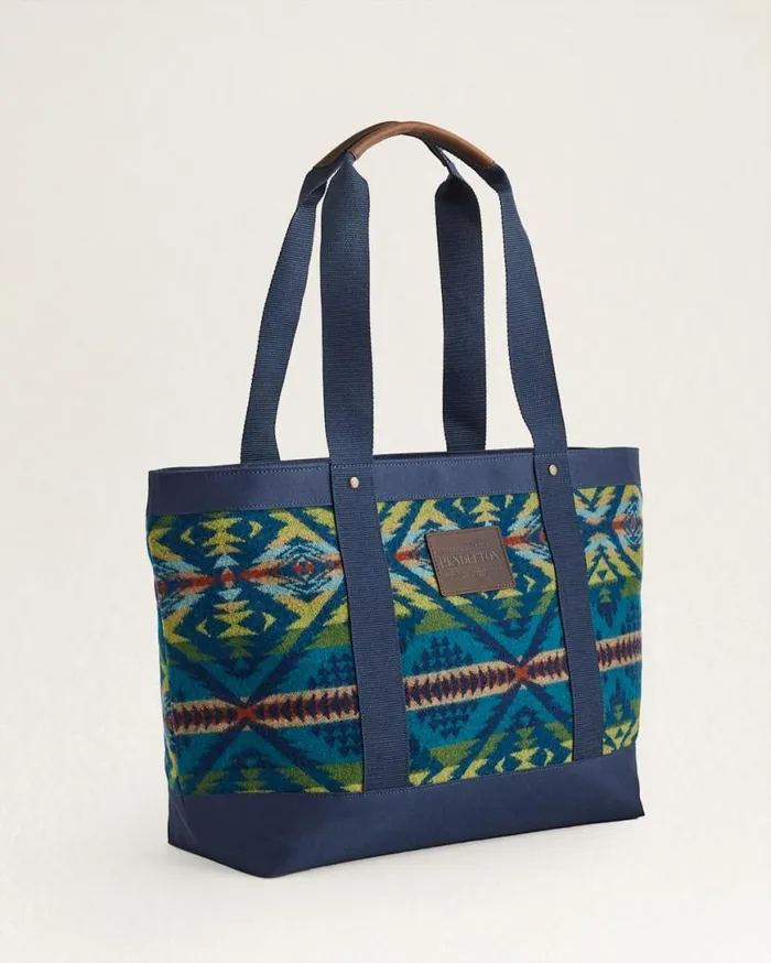 WomenMen DIAMOND DESERT ZIP TOTE Blue Multi Pendleton Totes