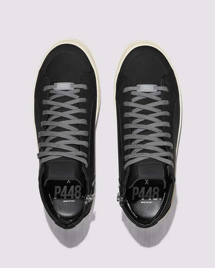WomenMen High Tops P448 Skate Recycled Black