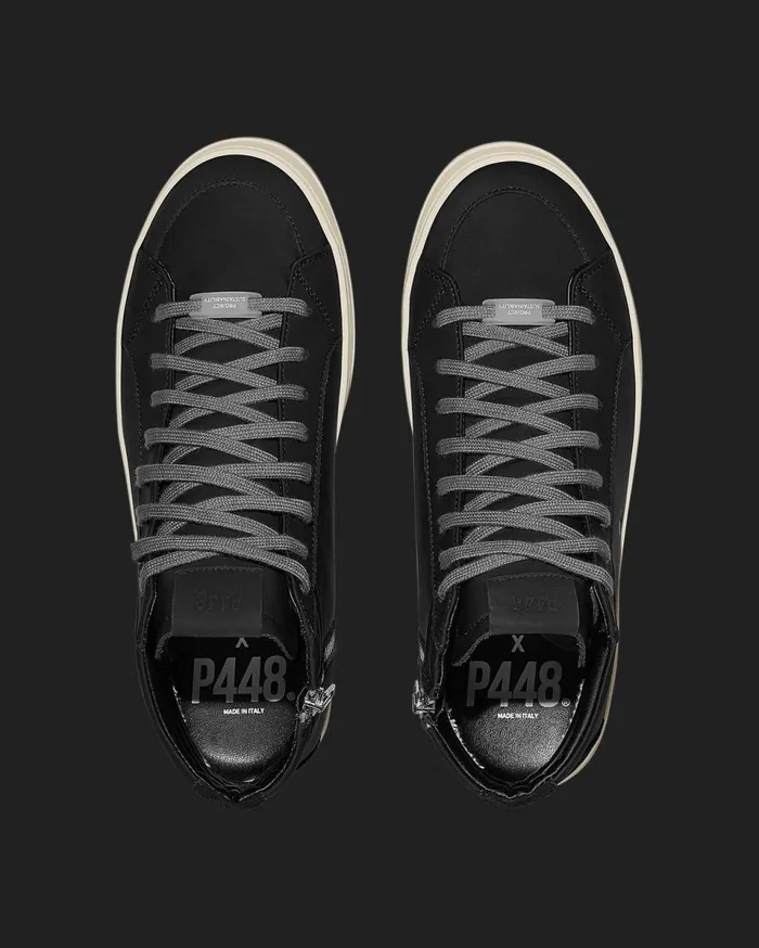 WomenMen High Tops P448 Skate Recycled Black WomenMen High Tops P448 Skate Recycled Black