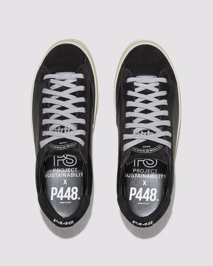 WomenMen Low Tops P448 John Recycled Black