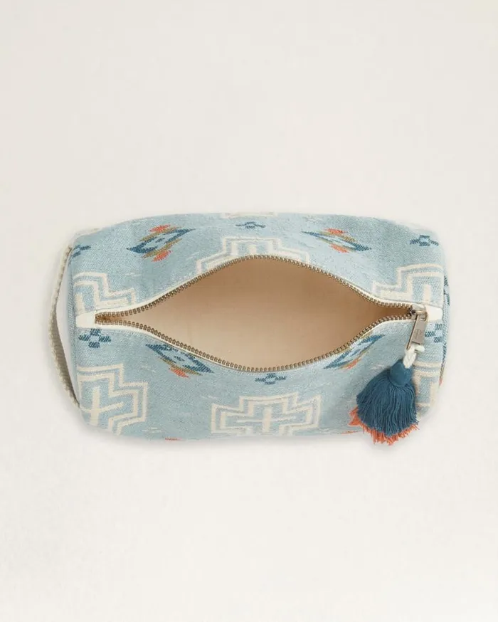 WomenMen SAN MARINO COTTON COSMETIC BAG Light Blue Pendleton Luggage and Travel