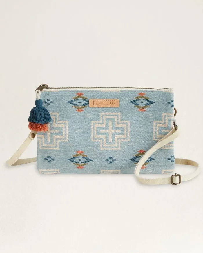 WomenMen SAN MARINO COTTON LARGE THREE POCKET KEEPER Light Blue Pendleton Wallets and Handbags WomenMen SAN MARINO COTTON LARGE THREE POCKET KEEPER Light Blue Pendleton Wallets and Handbags