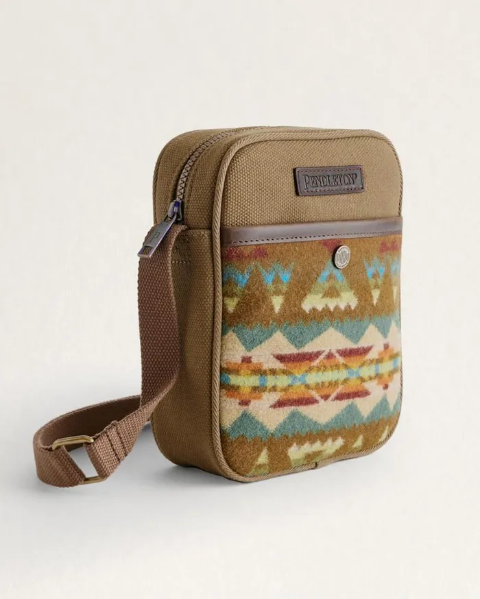 WomenMen SOLSTICE CANYON CROSSBODY SATCHEL Brown Multi Pendleton Wallets and Handbags