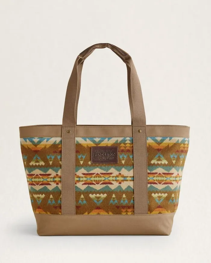WomenMen SOLSTICE CANYON ZIP TOTE Brown Multi Pendleton Totes