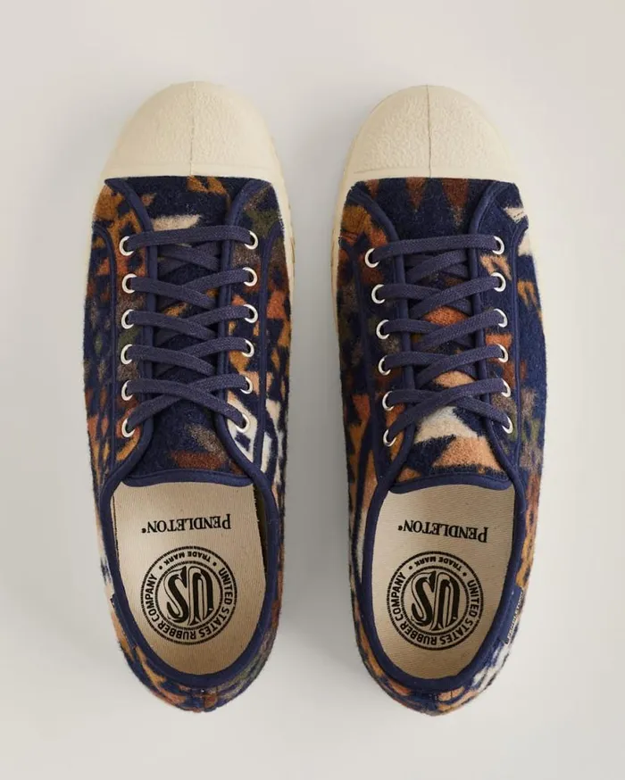 WomenMen US RUBBER CO X PENDLETON MISSION TRAIL LOW TOPS Navy Pendleton Shoes and Sandals