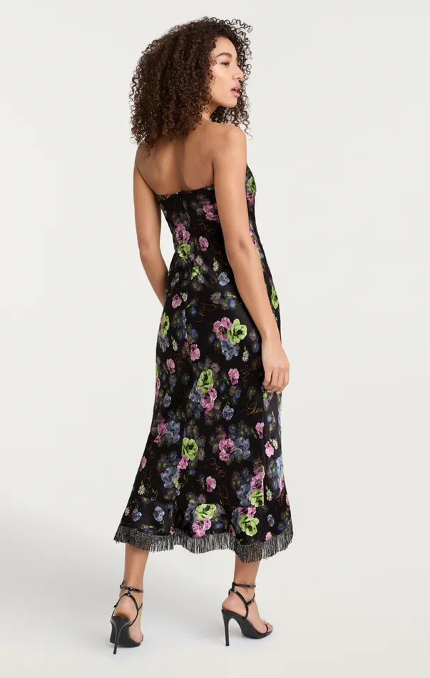Women Midnight Bloom Elise Dress Midnightmulti Cinq Sept Cocktail and Evening