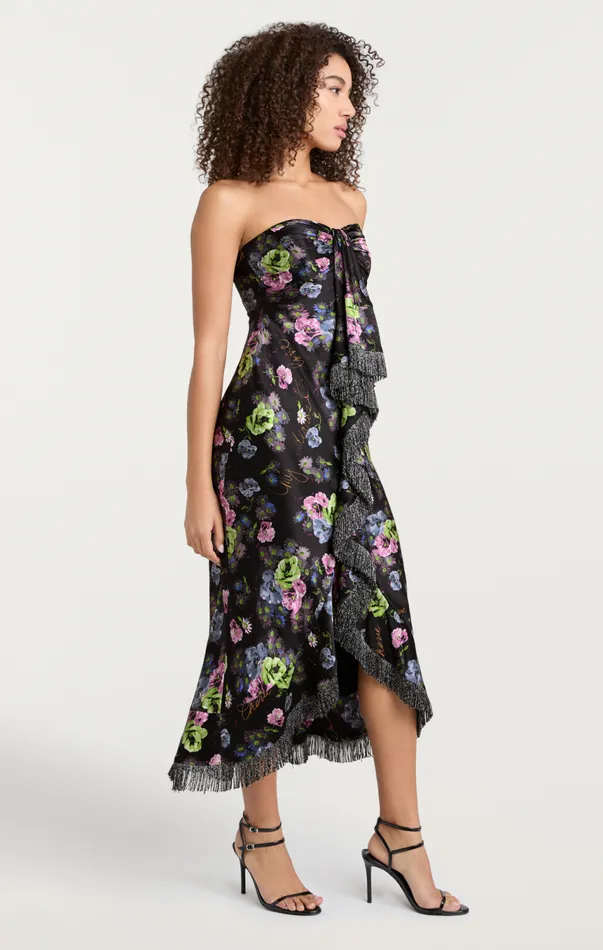 Women Midnight Bloom Elise Dress Midnightmulti Cinq Sept Cocktail and Evening