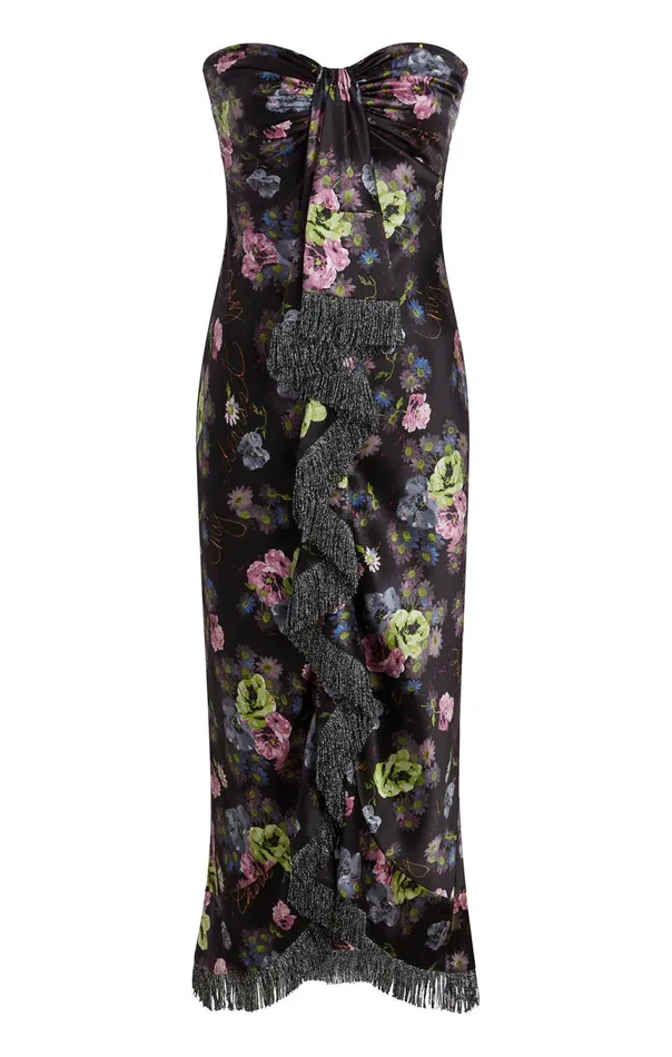 Women Midnight Bloom Elise Dress Midnightmulti Cinq Sept Midi