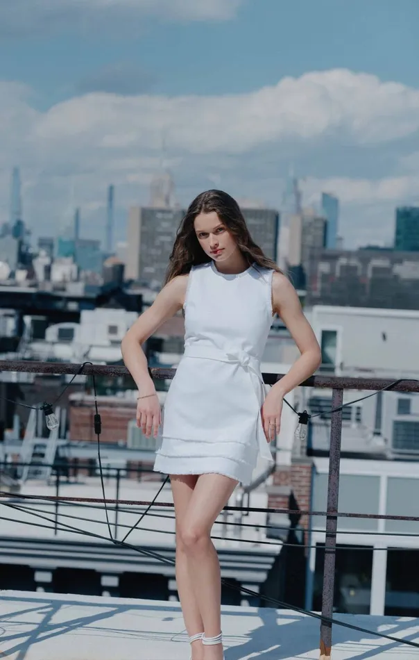 Women Mindie Dress White Cinq Sept Mini