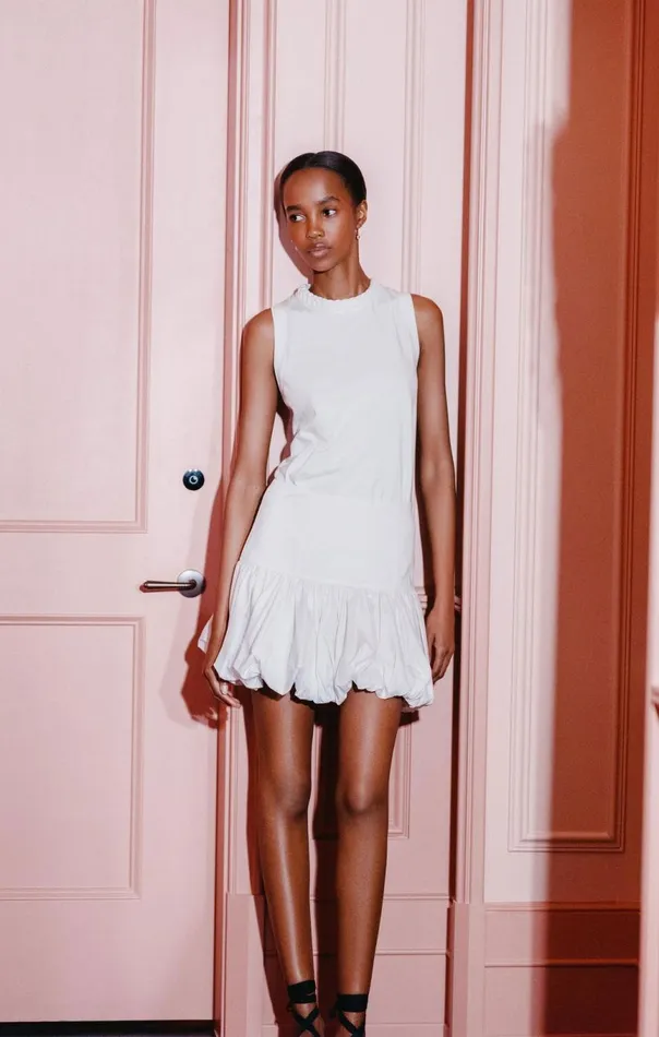 Women Mini Ellah Skirt White Cinq Sept Skirts