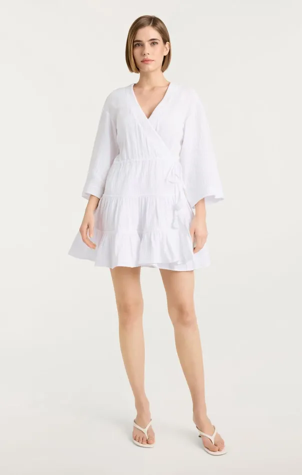 Women Mini Torey Dress White Cinq Sept Mini