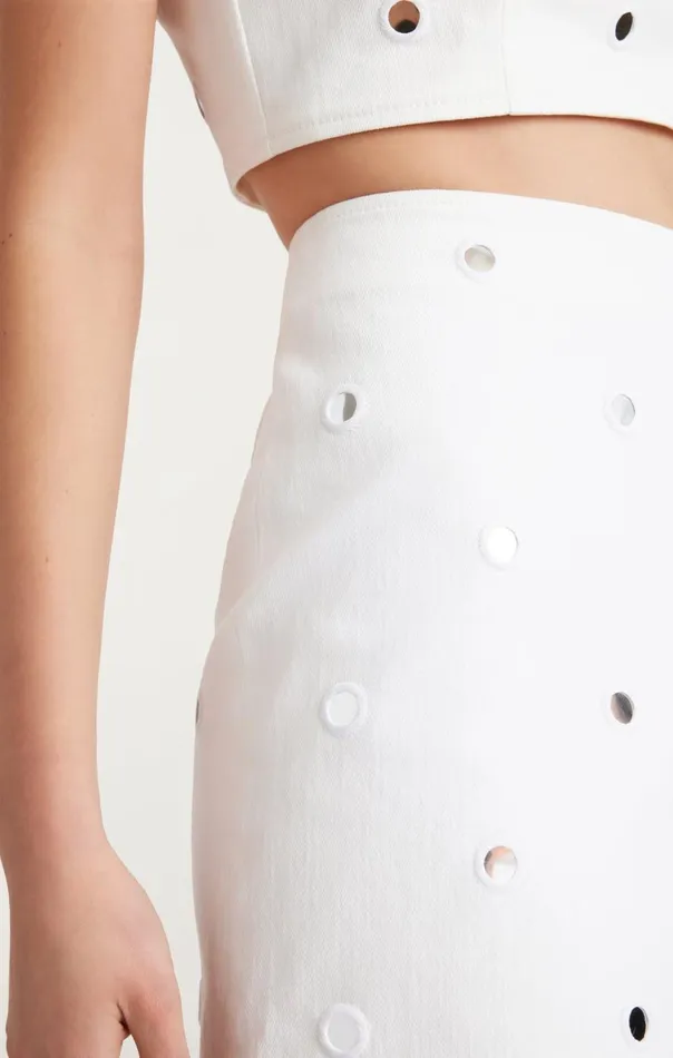 Women Mirror Denim Doris Skirt Whitewhite Cinq Sept Denim