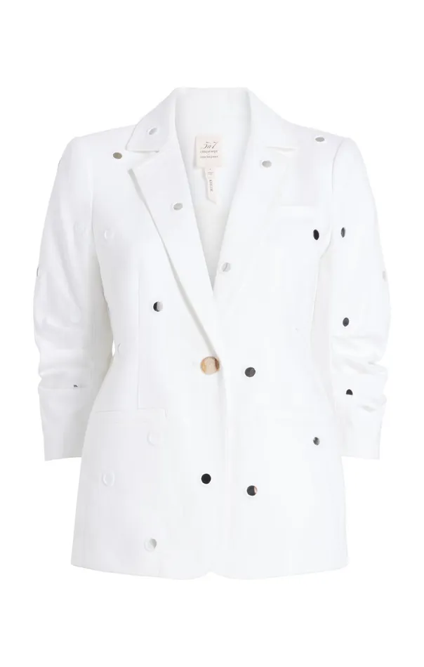 Women Mirror Denim Khloe Blazer White Cinq Sept Blazers