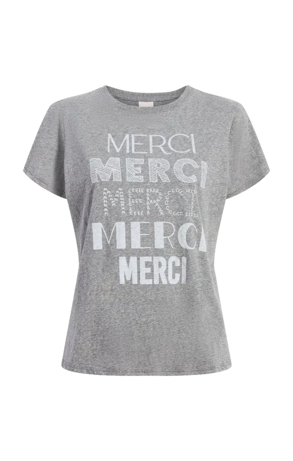 Women Multi Merci Tee Heathergreywhite Cinq Sept Tees