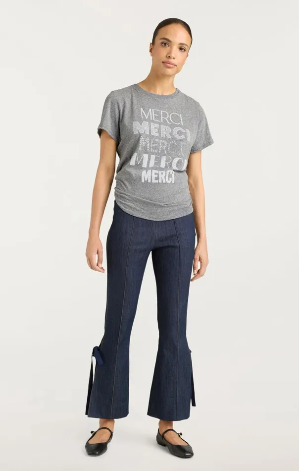 Women Multi Merci Tee Heathergreywhite Cinq Sept Tees