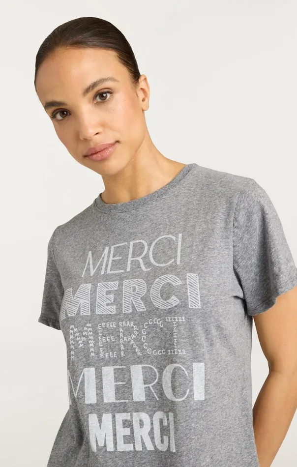 Women Multi Merci Tee Heathergreywhite Cinq Sept Tees