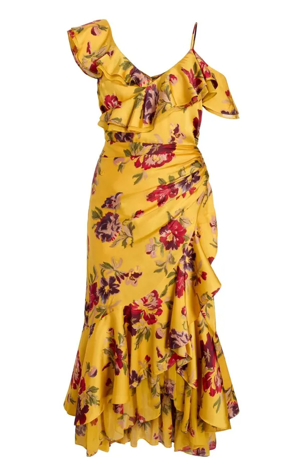 Women Nara Dress Deepgoldmulti Cinq Sept Cocktail and Evening