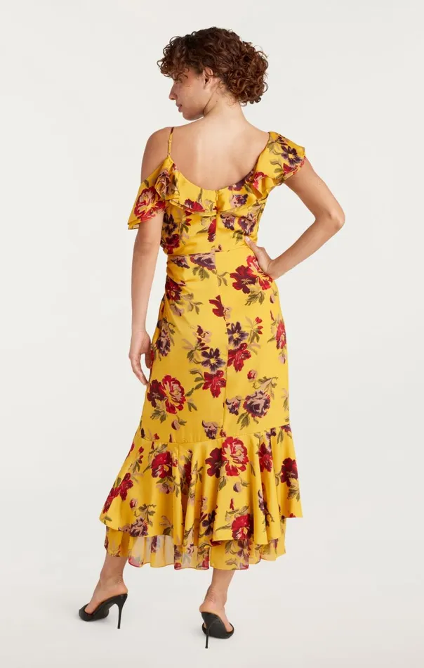 Women Nara Dress Deepgoldmulti Cinq Sept Cocktail and Evening
