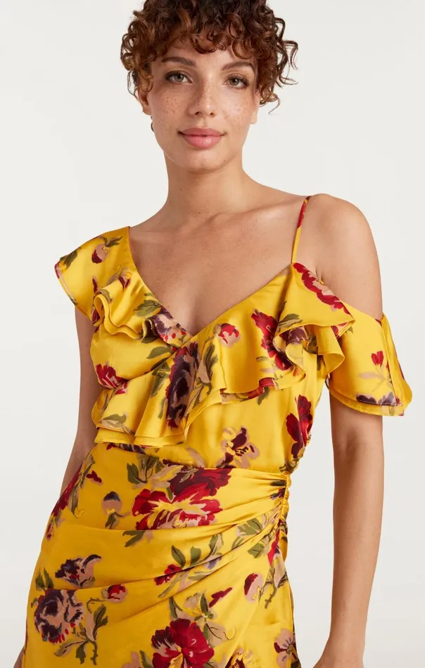 Women Nara Dress Deepgoldmulti Cinq Sept Cocktail and Evening