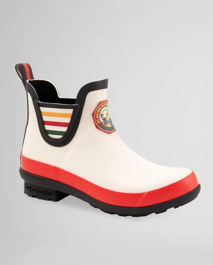 Women NATIONAL PARK CHELSEA RAIN BOOTS Glacier Park White Pendleton Boots