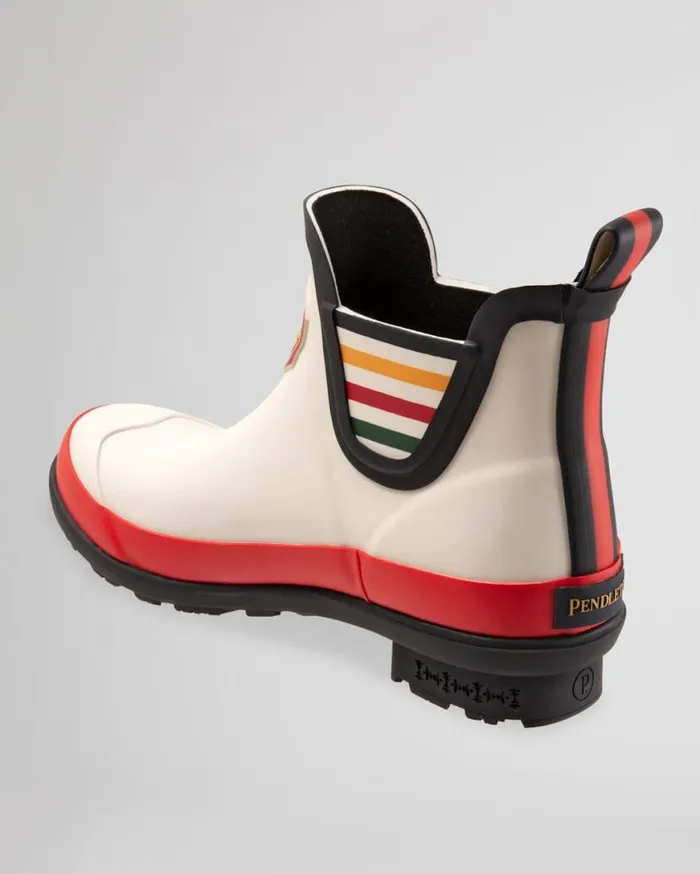 Women NATIONAL PARK CHELSEA RAIN BOOTS Glacier Park White Pendleton Boots