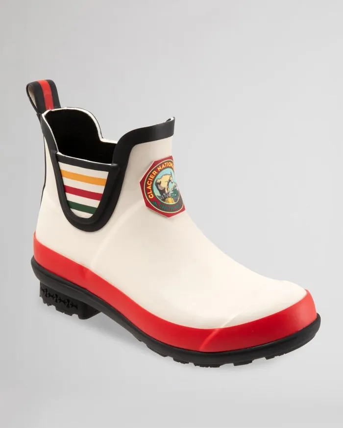 Women NATIONAL PARK CHELSEA RAIN BOOTS Glacier Park White Pendleton Boots