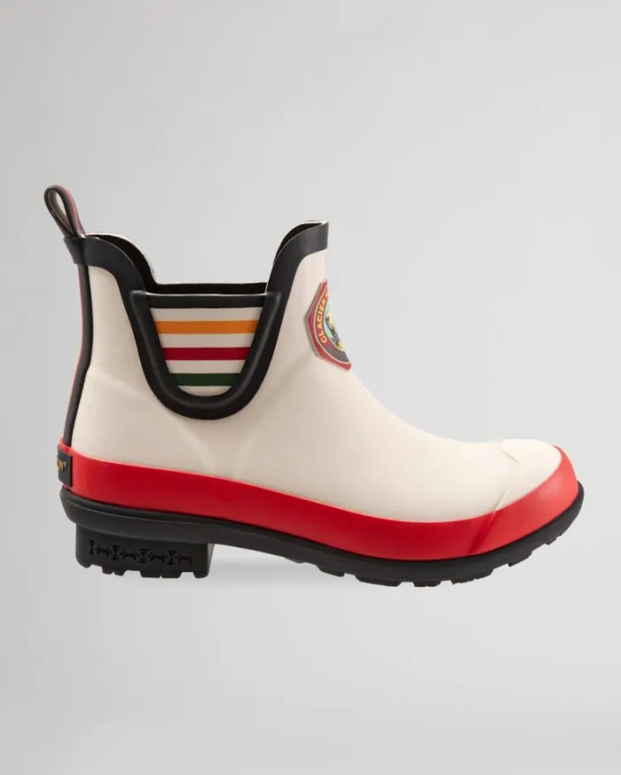 Women NATIONAL PARK CHELSEA RAIN BOOTS Glacier Park White Pendleton Boots