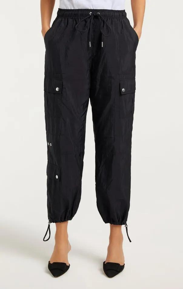 Women Nitsan Parachute Pant Black Cinq Sept Pants