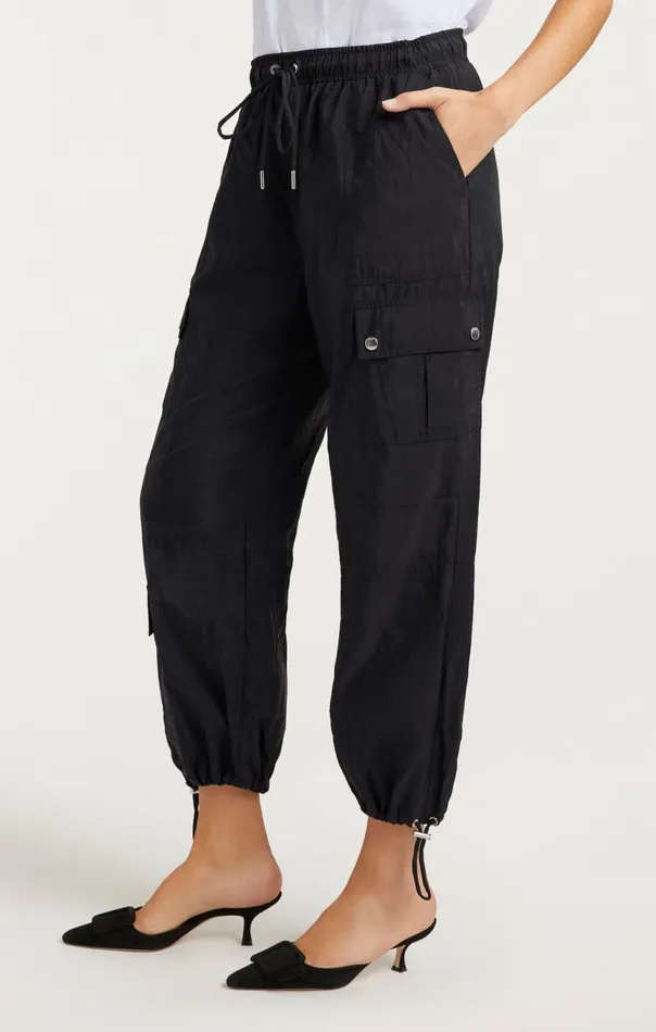 Women Nitsan Parachute Pant Black Cinq Sept Pants
