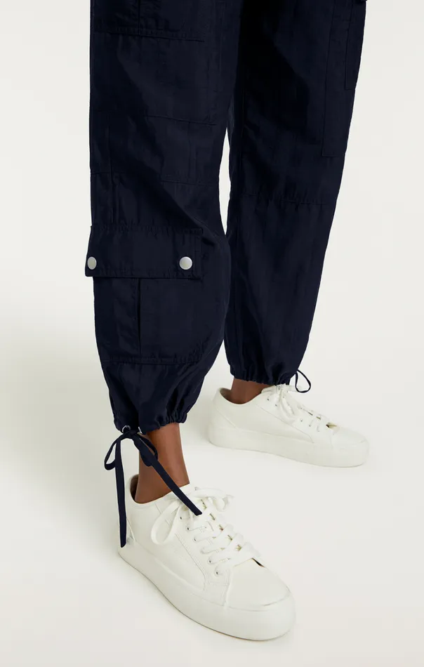 Women Nitsan Parachute Pant Navy Cinq Sept Pants
