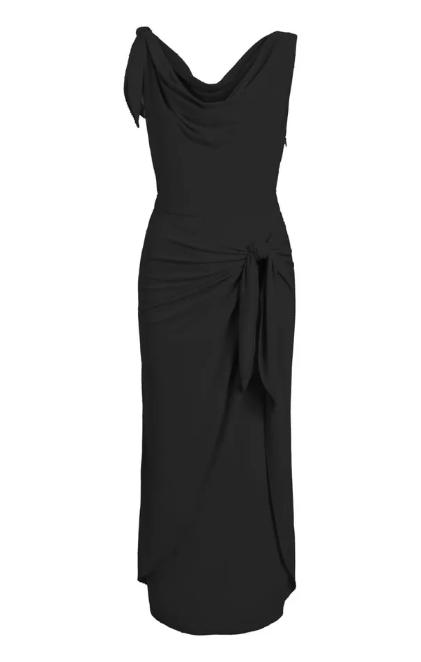 Women Odin Dress Black Cinq Sept Midi