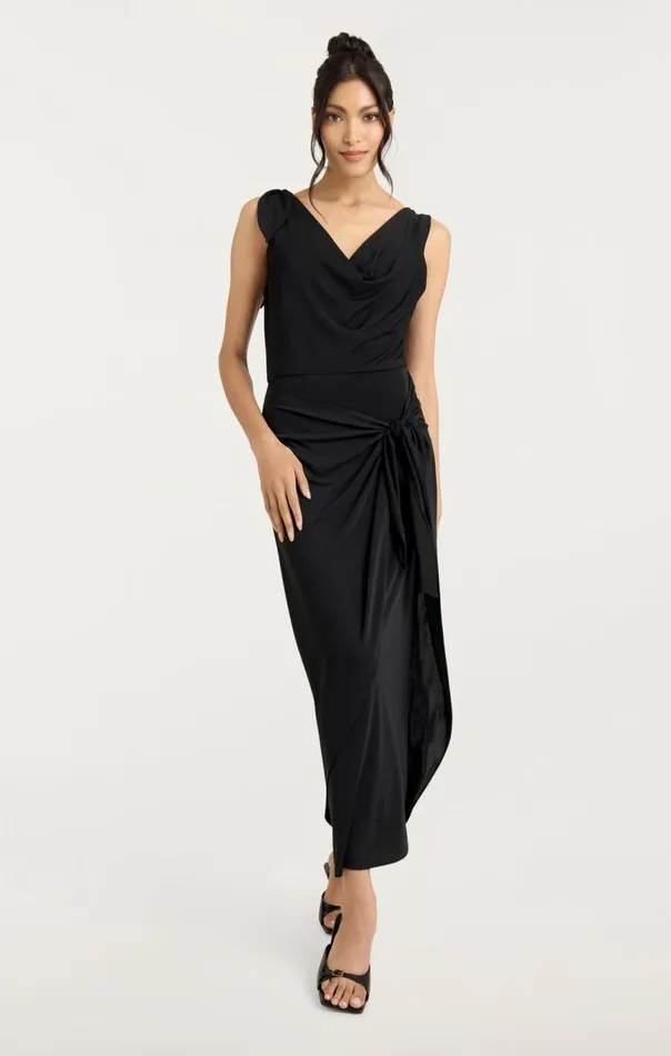 Women Odin Dress Black Cinq Sept Midi